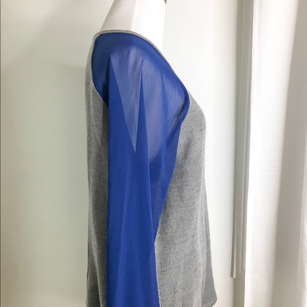 Sanctuary top. Open back. Sheer sleeves. - Picture 3 of 6